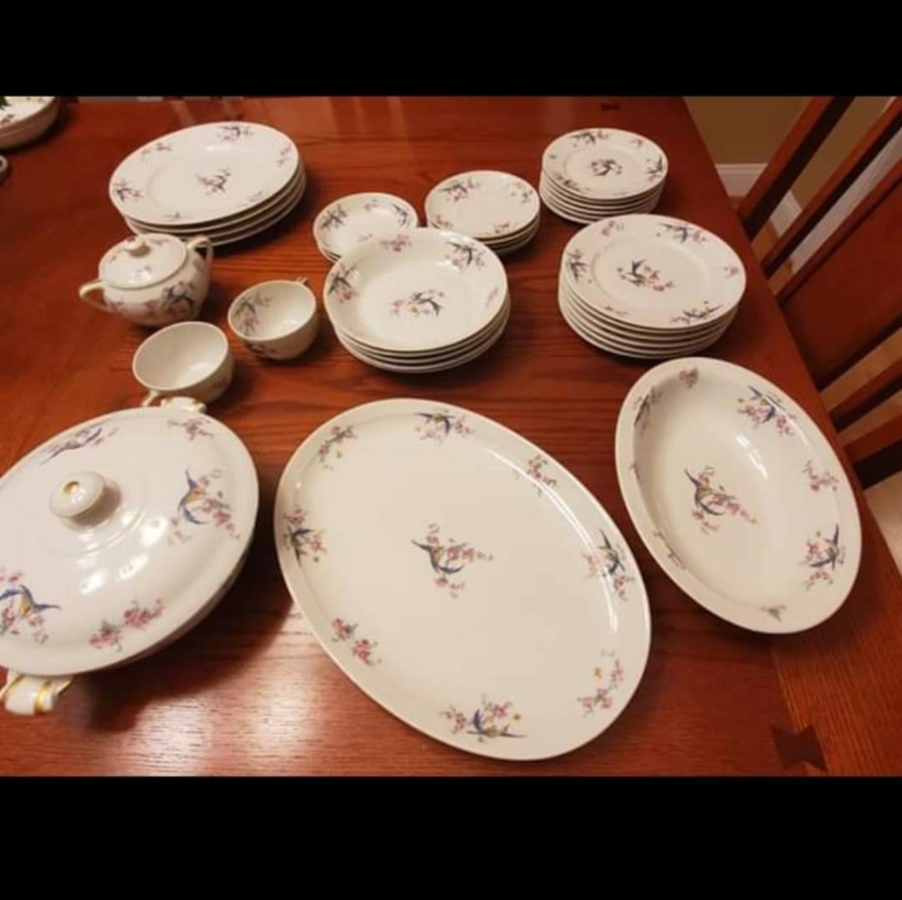 CH Haviland Pattern Birds Dishes